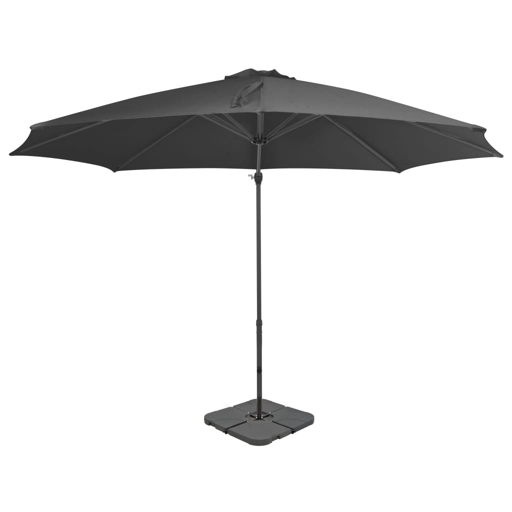 Parasol Met Draagbare Voet Taupe