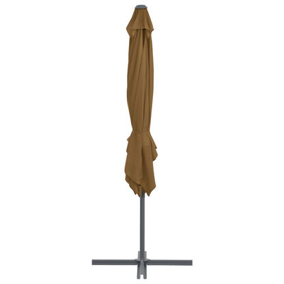 Parasol Met Draagbare Voet Taupe