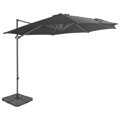 Parasol Met Draagbare Voet Taupe