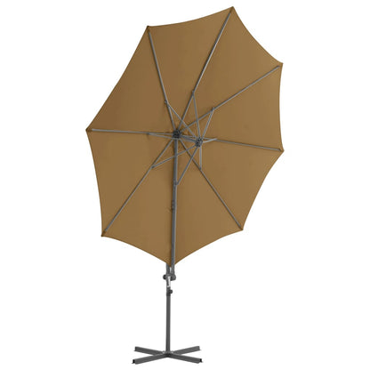 Parasol Met Draagbare Voet Taupe