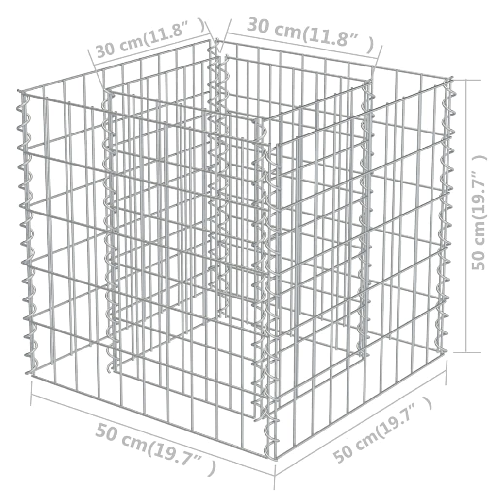 Gabion Plantenbak Verhoogd Gegalvaniseerd Staal