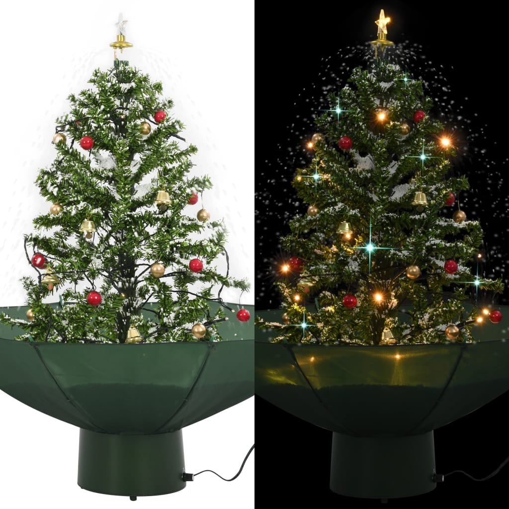 Kerstboom Sneeuwend Met Paraplubasis 190 Cm Pvc