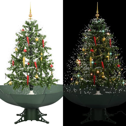 Kerstboom Sneeuwend Met Paraplubasis 190 Cm Pvc