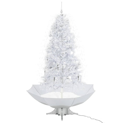 Kerstboom Sneeuwend Met Paraplubasis 190 Cm Wit