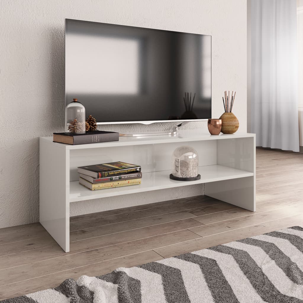 Tv-Meubel 100X40X40 Cm Bewerkt Hout