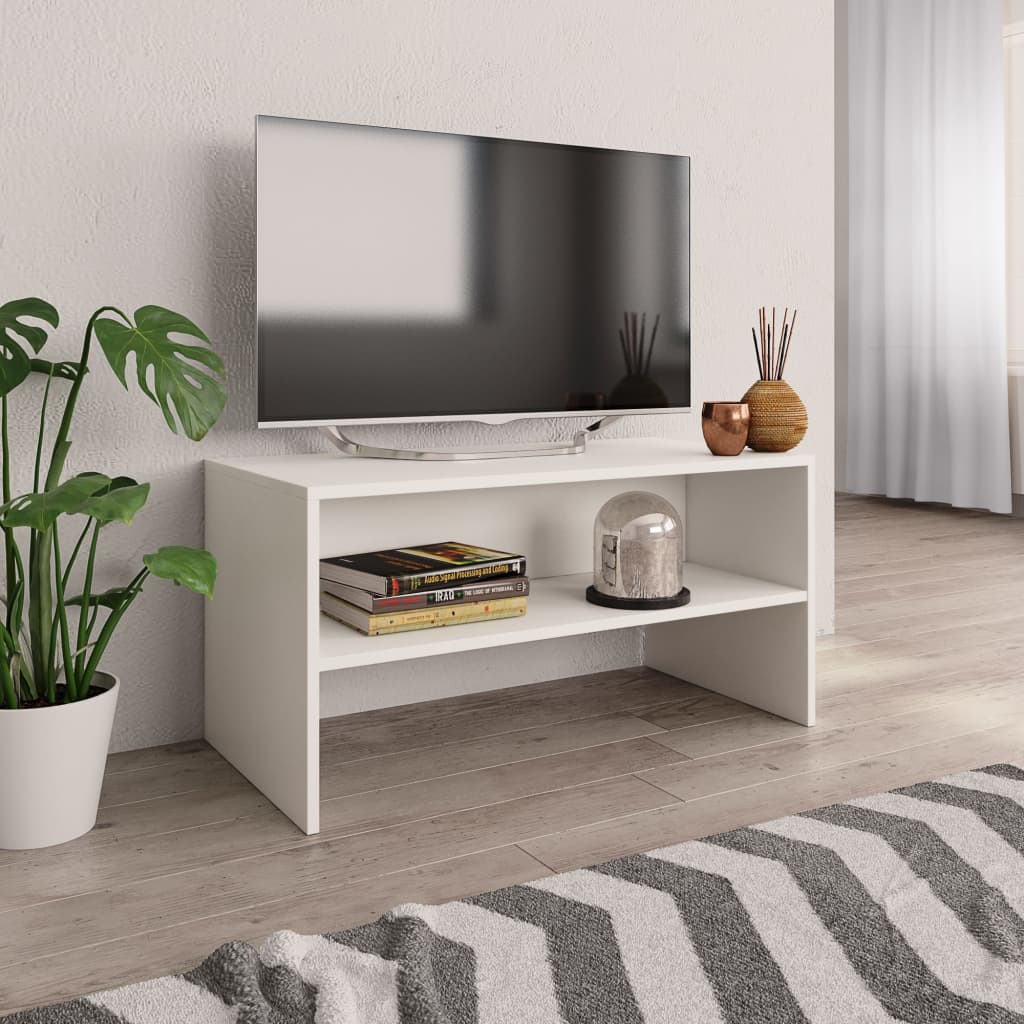 Tv-Meubel 80X40X40 Cm Bewerkt Hout Kleurig