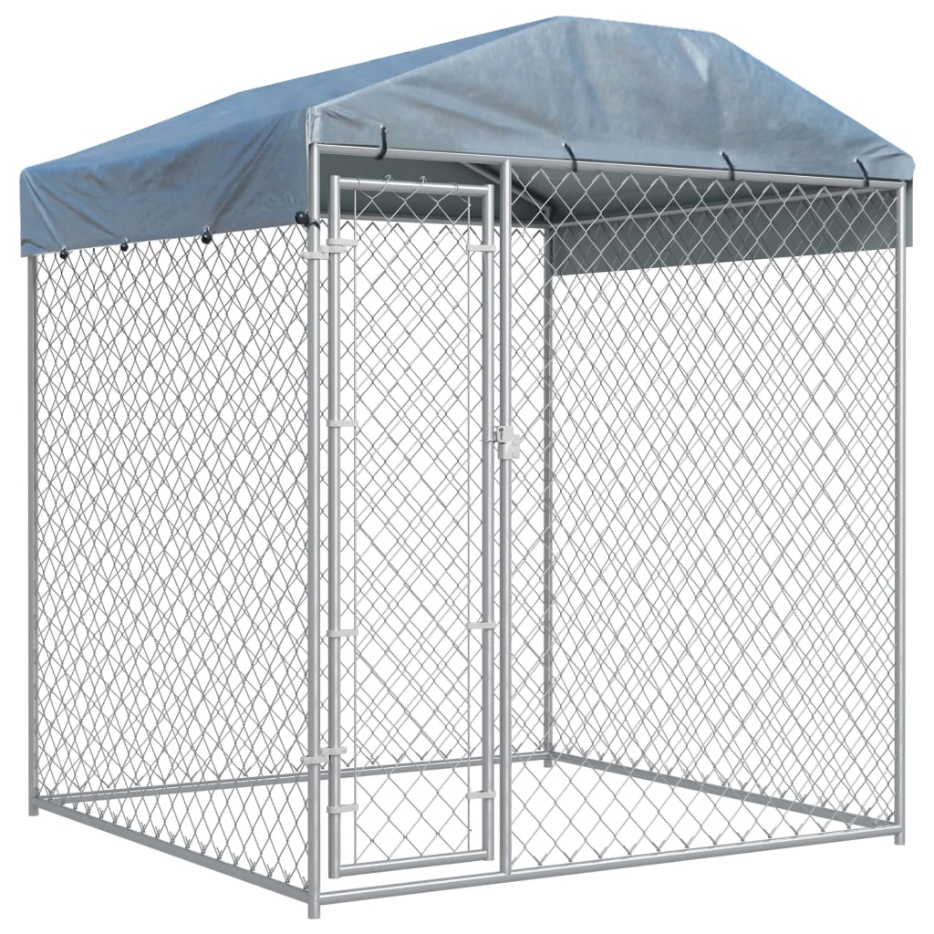 Hondenkennel Voor Buiten Met Dak 760X190X225 M