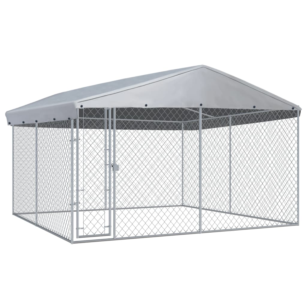 Hondenkennel Voor Buiten Met Dak 760X190X225 M