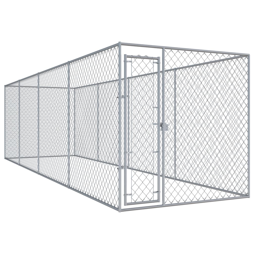 Hondenkennel Voor Buiten Met Dak 760X190X225 M