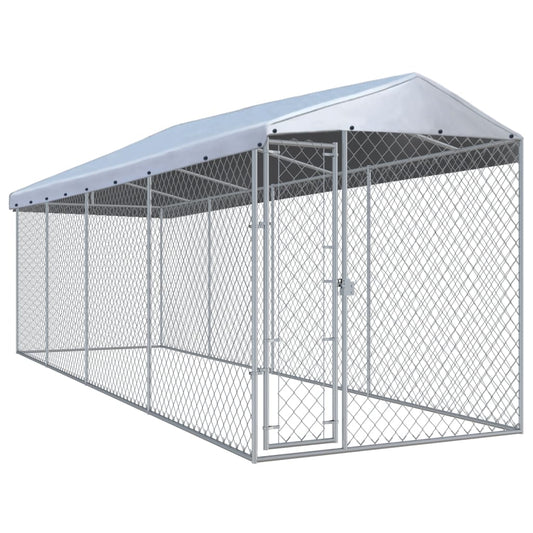 Hondenkennel Voor Buiten Met Dak 760X190X225 M