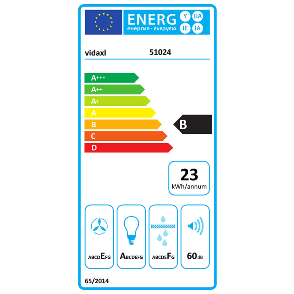 Afzuigkap Inbouw Slank 480 M³/U Aluminium Roestvrij Staal