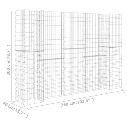 Gabion Plantenbak H-Vormig Staaldraad