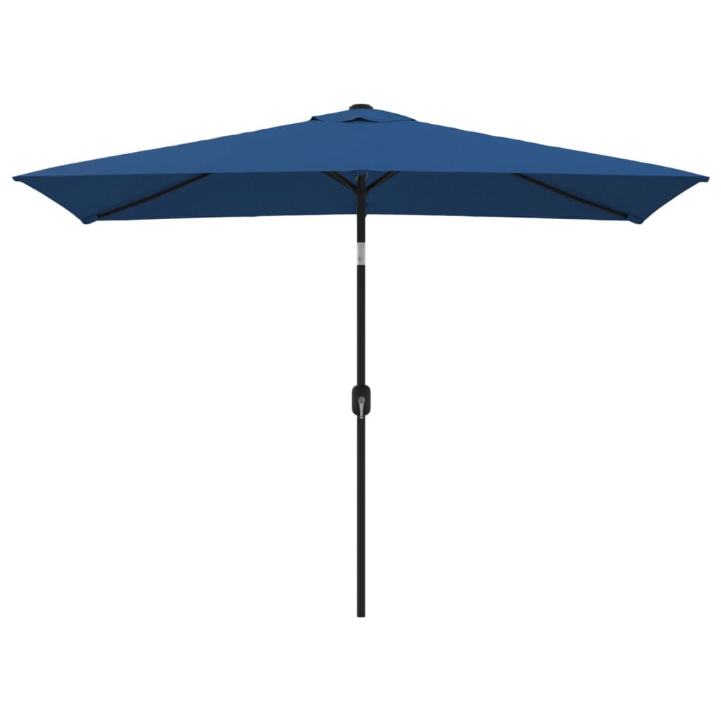 Parasol Met Metalen Paal 300X200 Cm Blauw