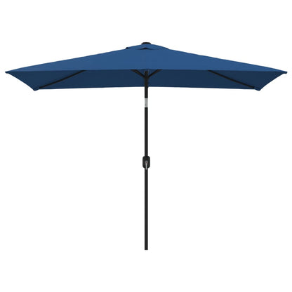 Parasol Met Metalen Paal 300X200 Cm Blauw