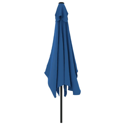 Parasol Met Metalen Paal 300X200 Cm Blauw