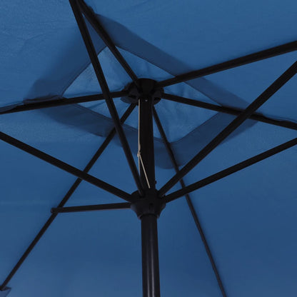 Parasol Met Metalen Paal 300X200 Cm Blauw