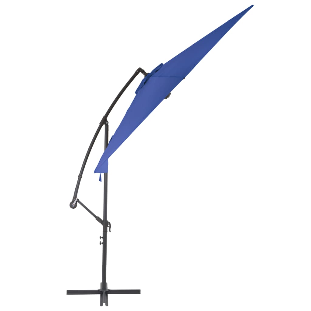 Zweefparasol Met Aluminium Paal 300 Cm Blauw