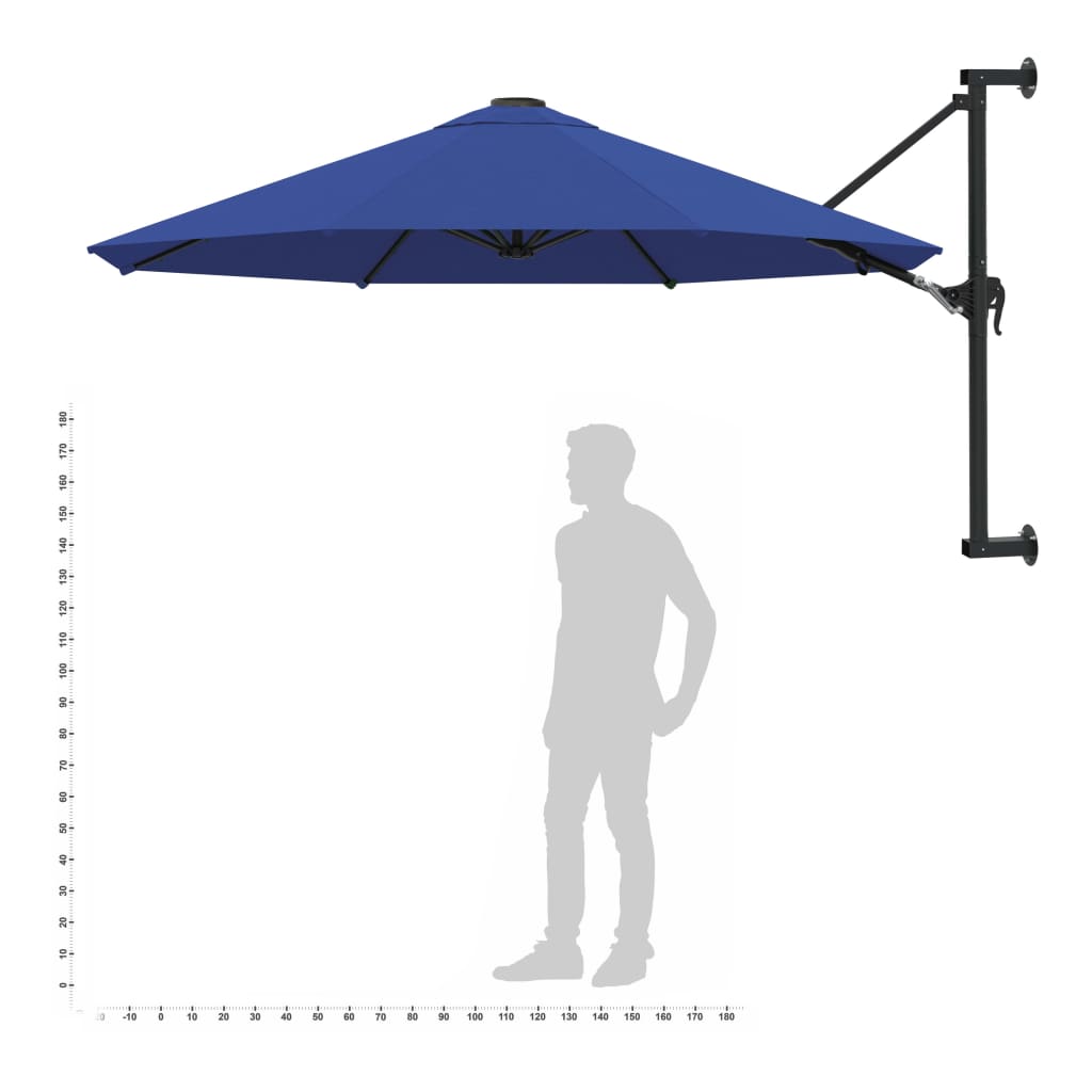 Wandparasol Met Metalen Paal 300 Cm