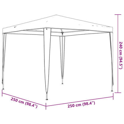 Partytent Professioneel 90 G/M² 2,5X2,5 M