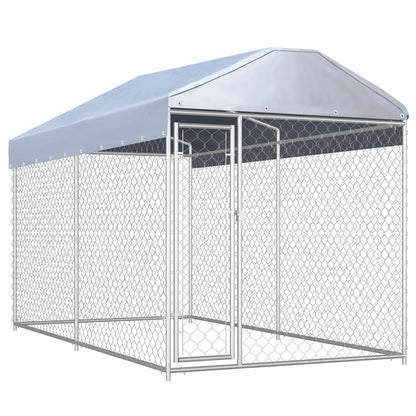 Hondenkennel Voor Buiten Met Dak 760X190X225 M