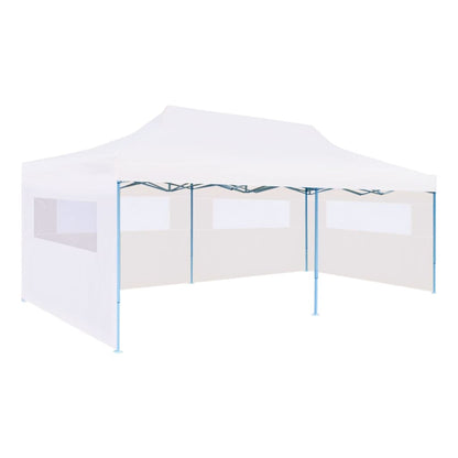 Partytent Pop-Up Met Zijwanden 3X6 M Staal Wit