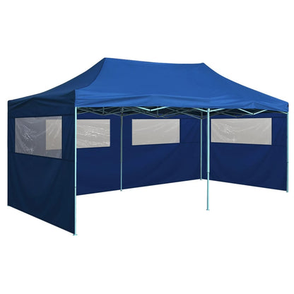 Partytent Met 4 Zijwanden Inklapbaar 3X6 M Staal Wit