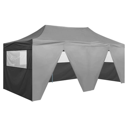 Partytent Met 4 Zijwanden Inklapbaar 3X6 M Staal Wit