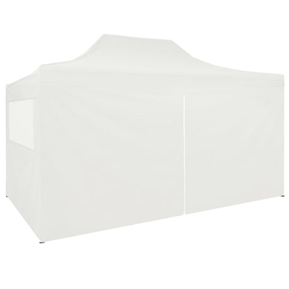 Partytent Met 4 Zijwanden Inklapbaar 3X4,5 M Wit