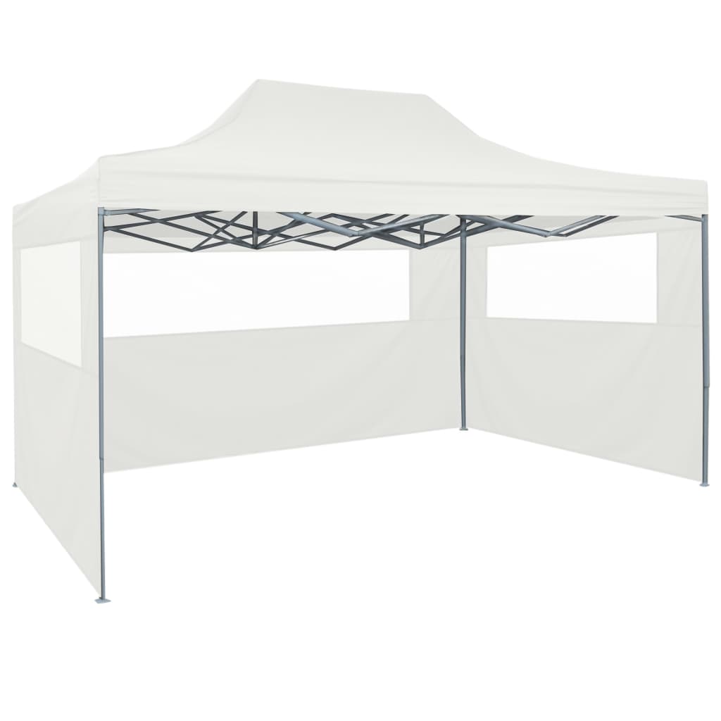 Partytent Met 4 Zijwanden Inklapbaar 3X4,5 M Wit