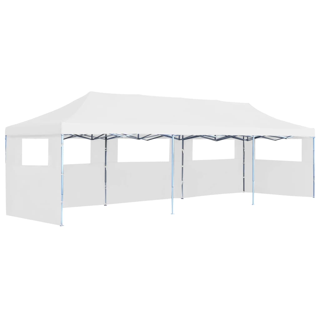 Partytent Pop-Up Met 5 Zijwanden 3X9 M Wit