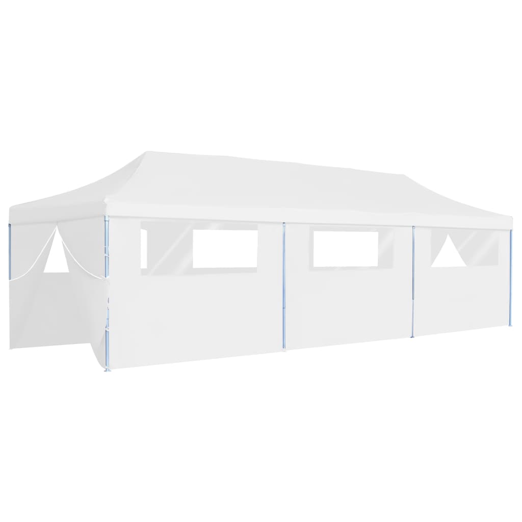 Partytent Pop-Up Met 8 Zijwanden 3X9 M Wit