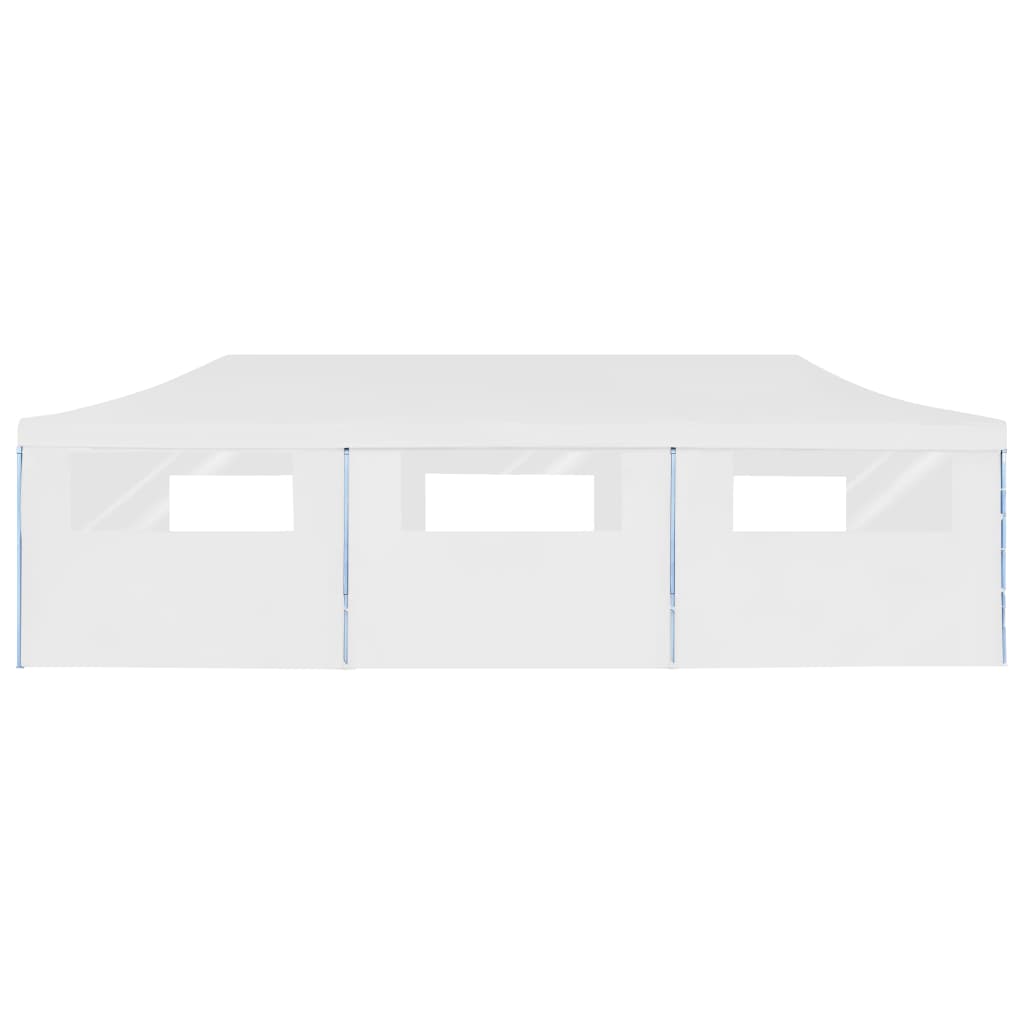 Partytent Pop-Up Met 8 Zijwanden 3X9 M Wit