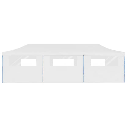 Partytent Pop-Up Met 8 Zijwanden 3X9 M Wit