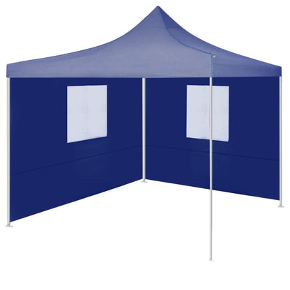 Partytent Met 2 Zijwanden Inklapbaar 2X2 M Staal Wit