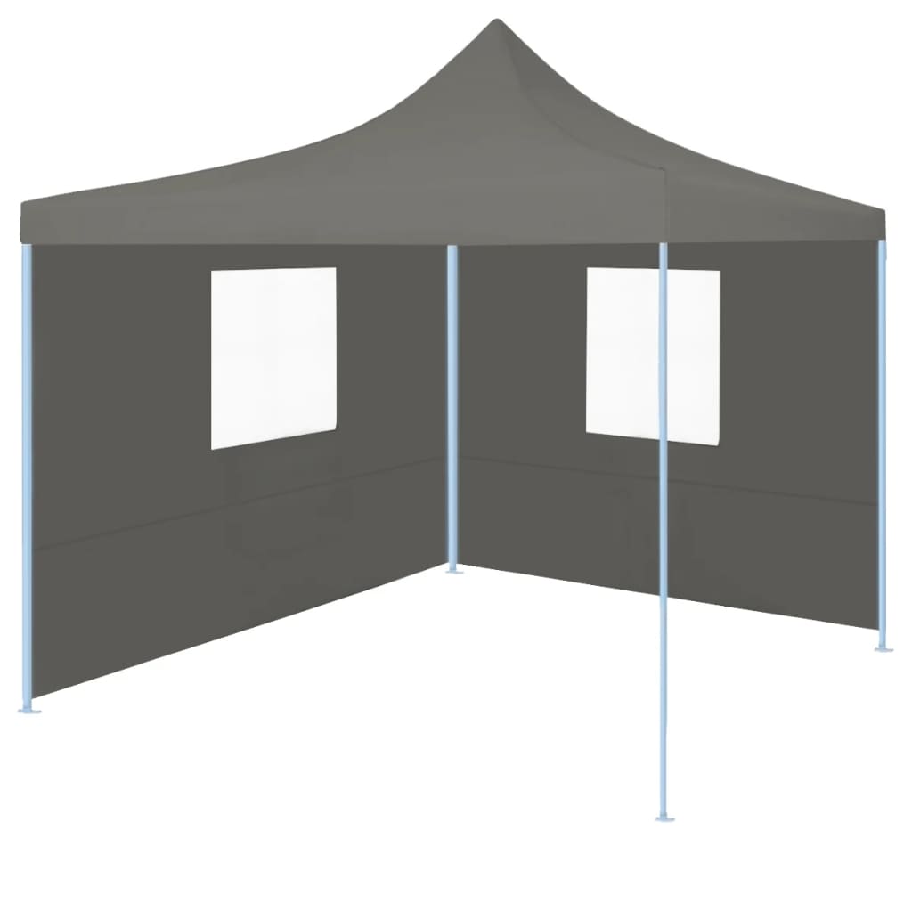 Partytent Met 2 Zijwanden Inklapbaar 2X2 M Staal Wit