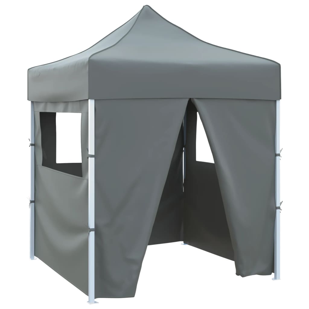 Partytent Met 4 Zijwanden Inklapbaar 2X2 M Staal