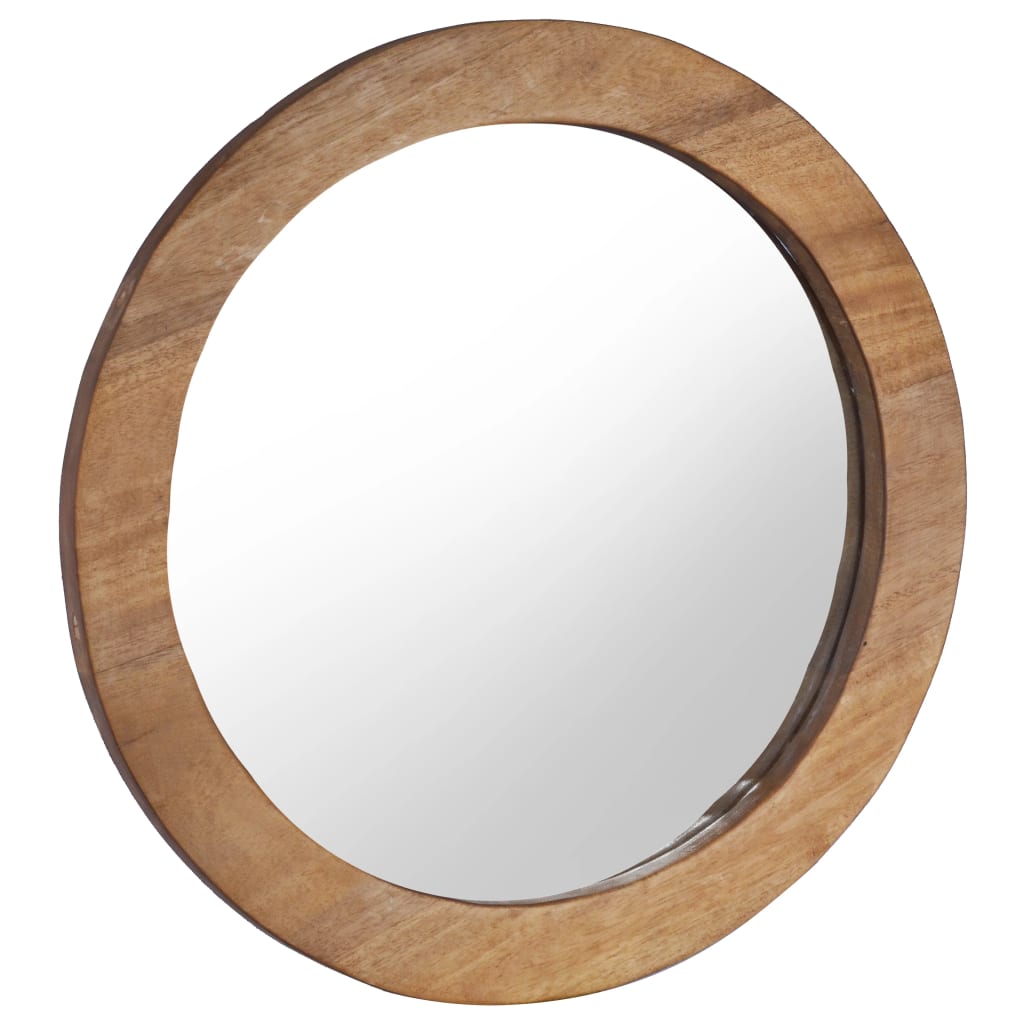 Wandspiegel Rond 60 Cm Teakhout