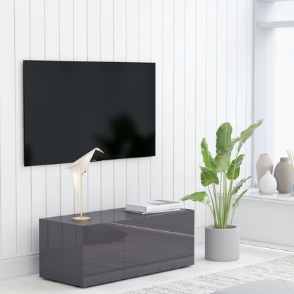 Tv-Meubel 80X34X30 Cm Bewerkt Hout Kleurig