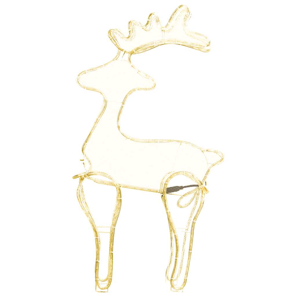 Kerstversiering Rendier Met Mesh 306 Led's 60X24X89 Cm