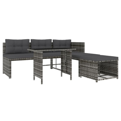 Tuinset Met Kussens Poly Rattan