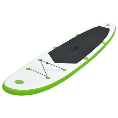 Stand Up Paddleboardset Opblaasbaar Groen En Wit