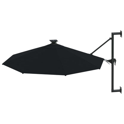 Wandparasol Met Led's En Metalen Paal 300 Cm