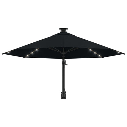 Wandparasol Met Led's En Metalen Paal 300 Cm