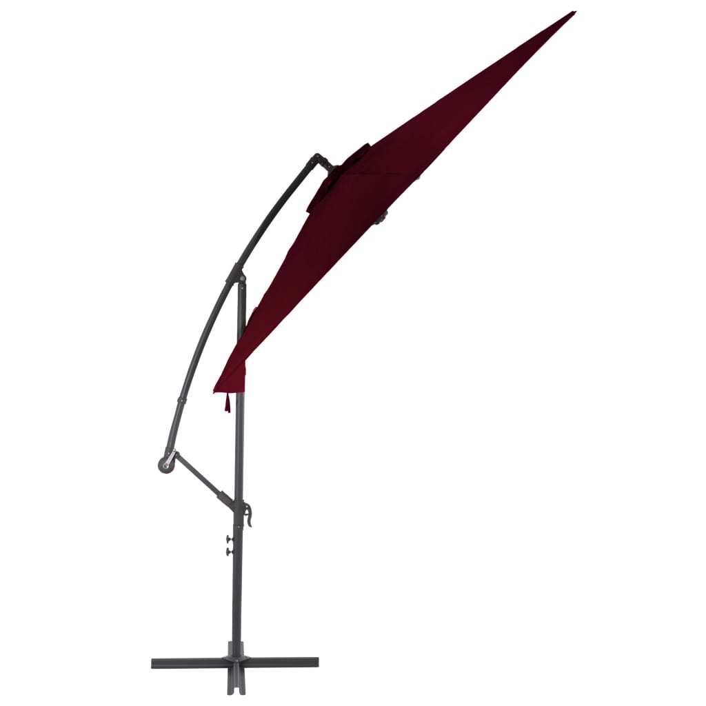 Zweefparasol Met Aluminium Paal 300 Cm Bordeauxrood