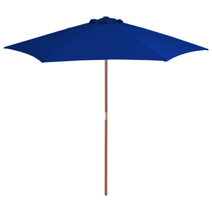 Parasol Met Houten Paal 270 Cm Terracotta