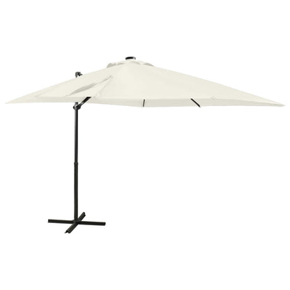 Zweefparasol Met Paal En Led-Verlichting