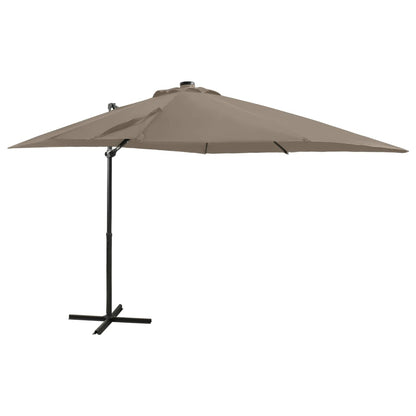 Zweefparasol Met Paal En Led-Verlichting