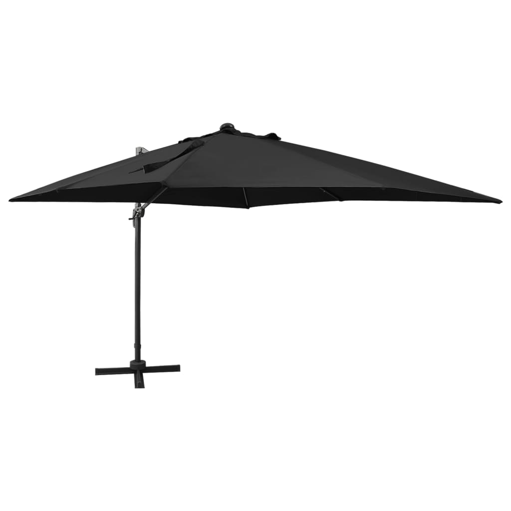 Zweefparasol Met Paal En Led-Verlichting 300 Cm Terracottakleur