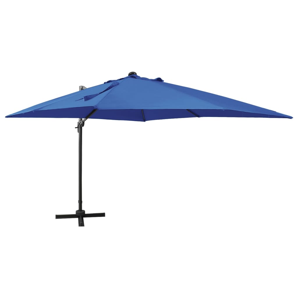 Zweefparasol Met Paal En Led-Verlichting 300 Cm Terracottakleur