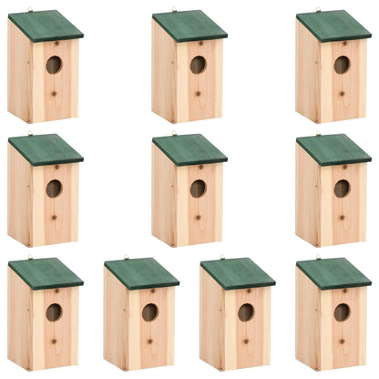 Vogelhuisjes 12X12X22 Cm Massief Vurenhout